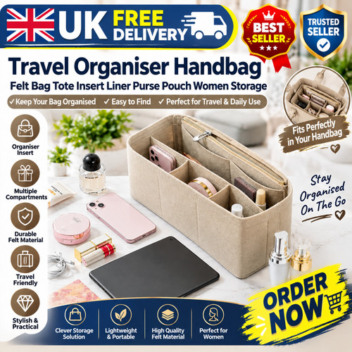 Travel organiser handbag felt - organiser,