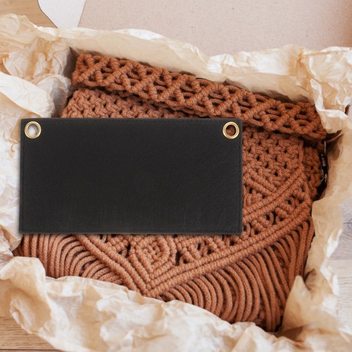 Black felt purse - felt, organizer