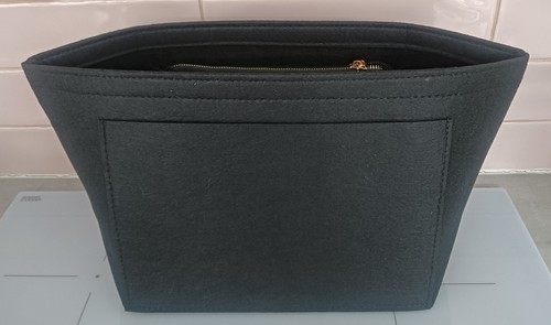 Black felt purse - black, organiser