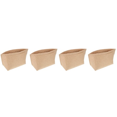 Beige felt bag - beige,