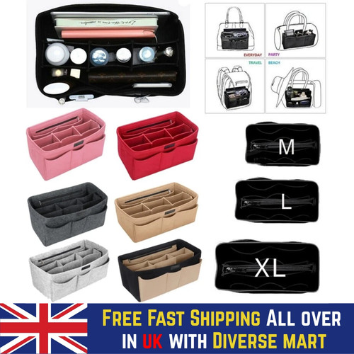 Felt handbag organiser - felt, insert