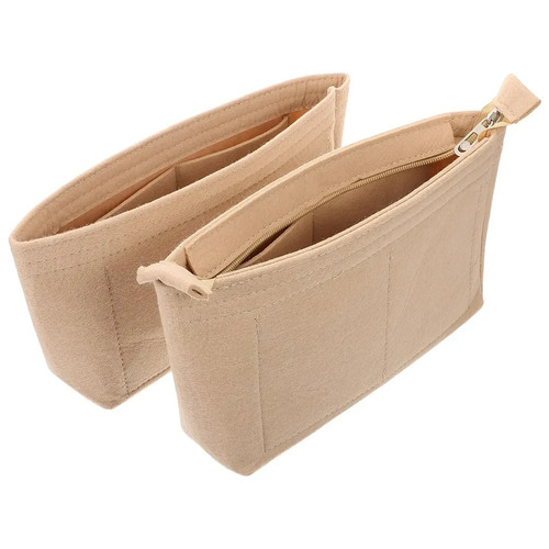Aboofan beige felt bag - beige,