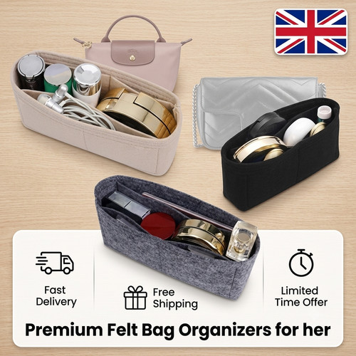 Felt bag organizer insert - felt,