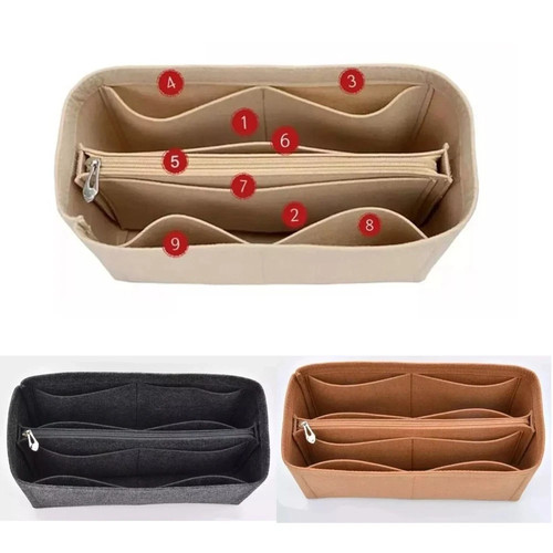 Travel organiser handbag - handbag, felt