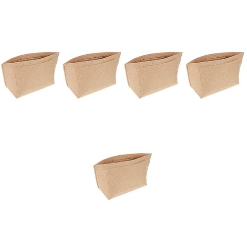 Beige felt tote - beige, bag