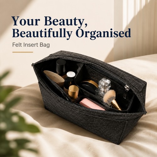 Felt cosmetic bag for - felt, le